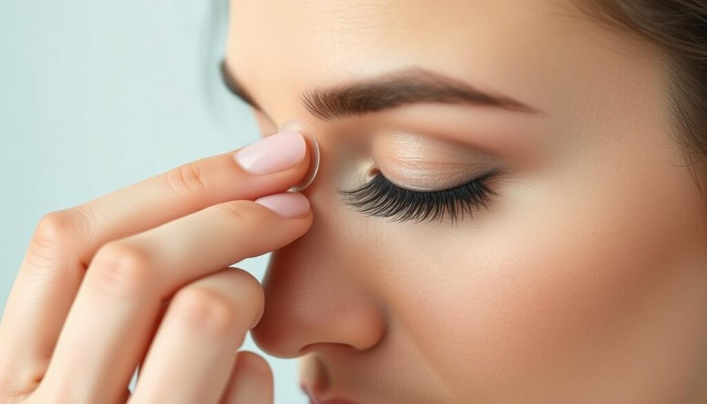 strip lash application