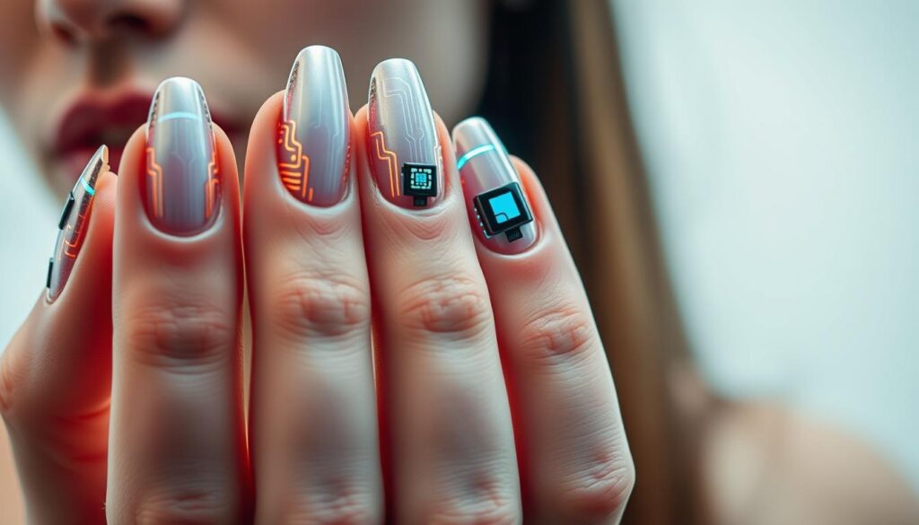 tech-infused nail art